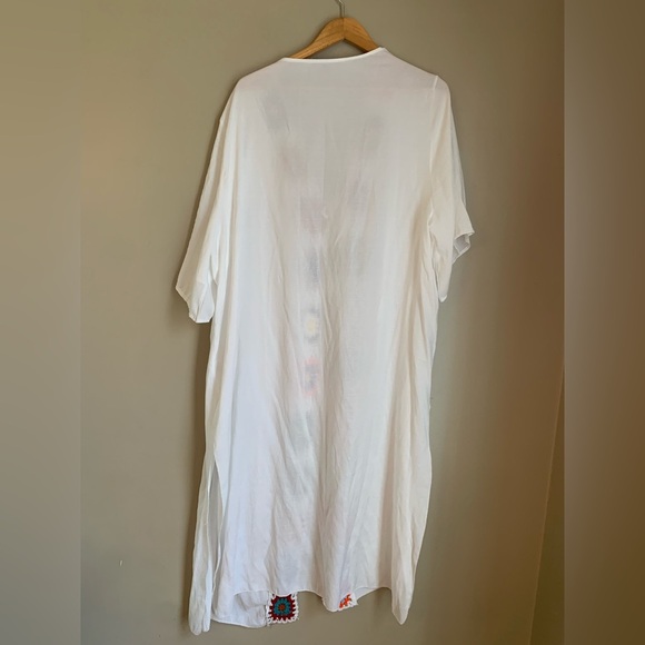 DAVI & DANI Crochet Boho Cardigan wrap kimono granny square swimsuit cover - Picture 6 of 7